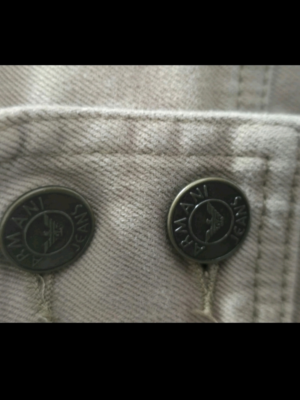 Armani Jeans Khaki Denim Mini‎ Skirt Comfort Fit Size 8 - Picture 9 of 13